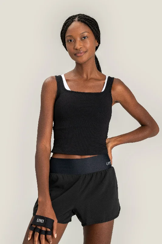Simple Comfort Airy Cropped Tank Top