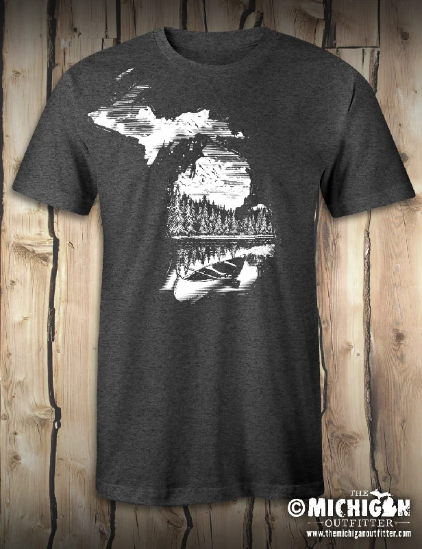 Dynamic Fashion MO121- Woodcut Canoe T-Shirt