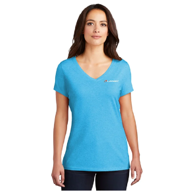 Soft Looks Ladies Softstyle V-Neck T-Shirt (Turquoise)
