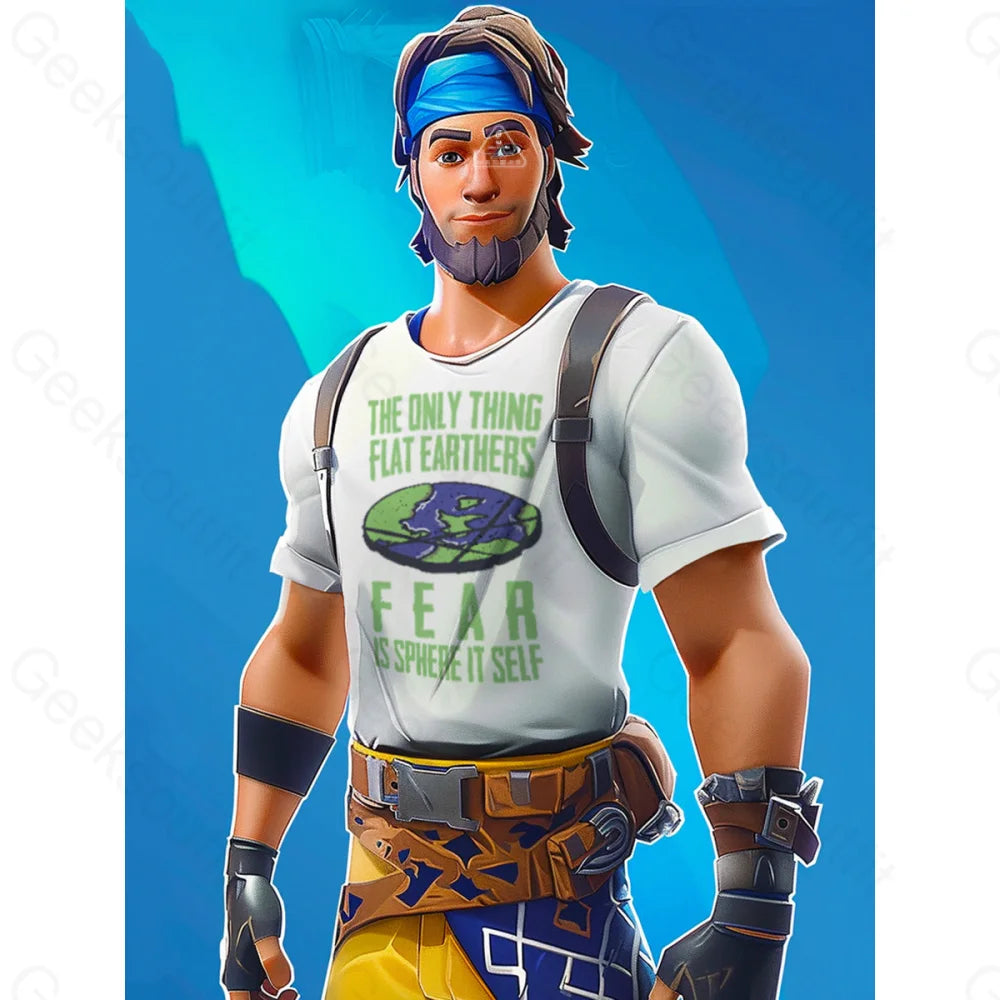Sports Design Flat Earthers Fear T-Shirt