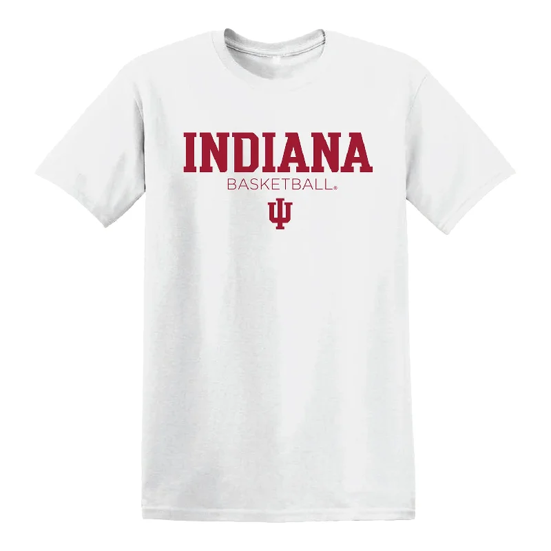 Classic And Versatile Indiana Hoosiers Basketball White T-Shirt