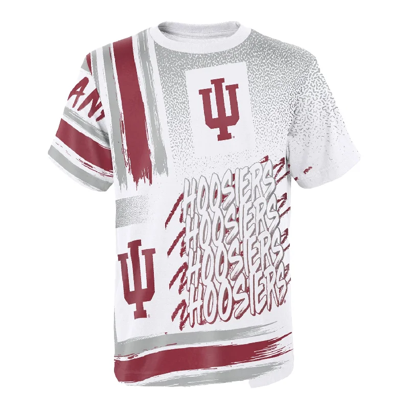 Casual And Casual Youth Indiana Hoosiers Game Time White T-Shirt