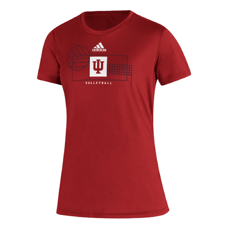 Classic Style Ladies Indiana Hoosiers Adidas Creator Victory Volleyball T-Shirt