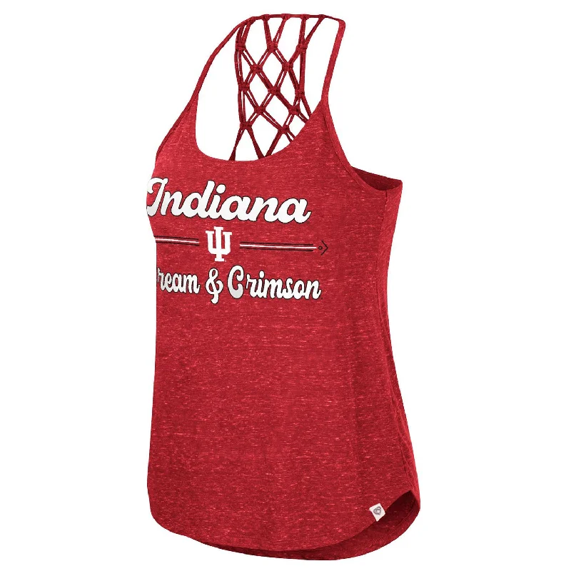 Classic Ladies Indiana Hoosiers Macrame Tank Top