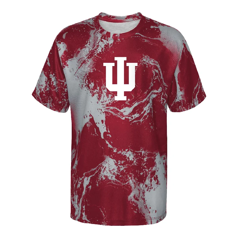 High-end Fabrics Youth Indiana Hoosiers In the Mix Crimson T-Shirt