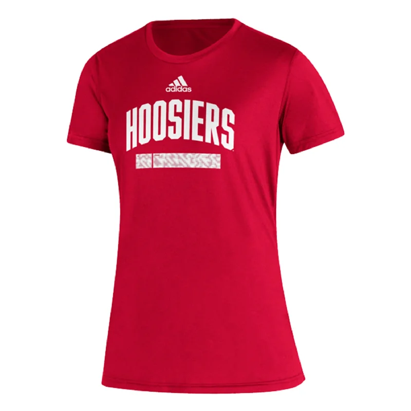 Fashionable Inner Wear Ladies Indiana Hoosiers Adidas Creator Arched Blur T-Shirt