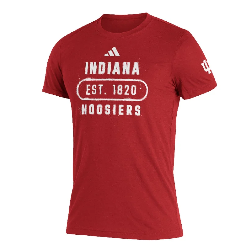 Comfortable Mind Indiana Hoosiers Adidas Vault Established T-Shirt