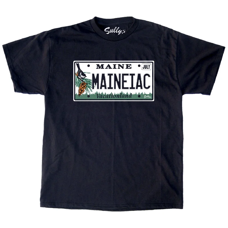 Comfy Pants Maineiac - License Plate - T-Shirt