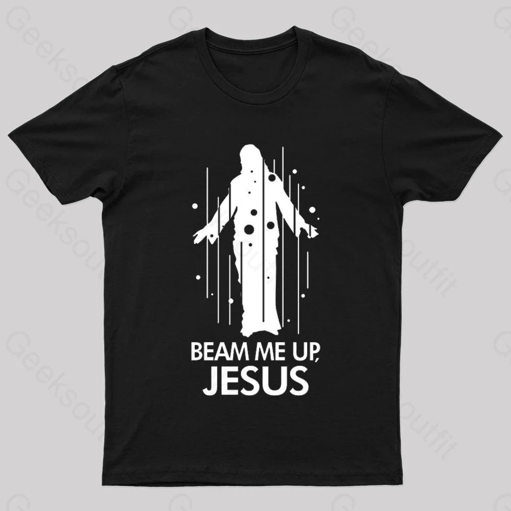 Comfortable Outfits Beam Me Up Jesus Nerd T-Shirt