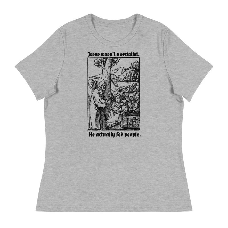Short Design Jesus Wasn’t a Socialist Women's Relaxed T-Shirt