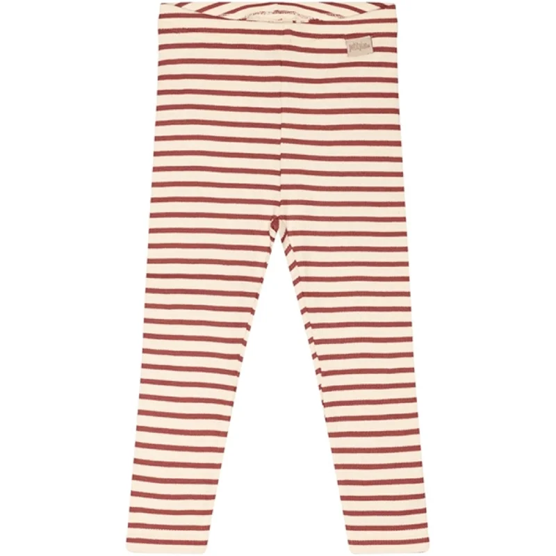 Cozy Dress Petit Piao® Berry Dust/Off White Leggings Modal Striped