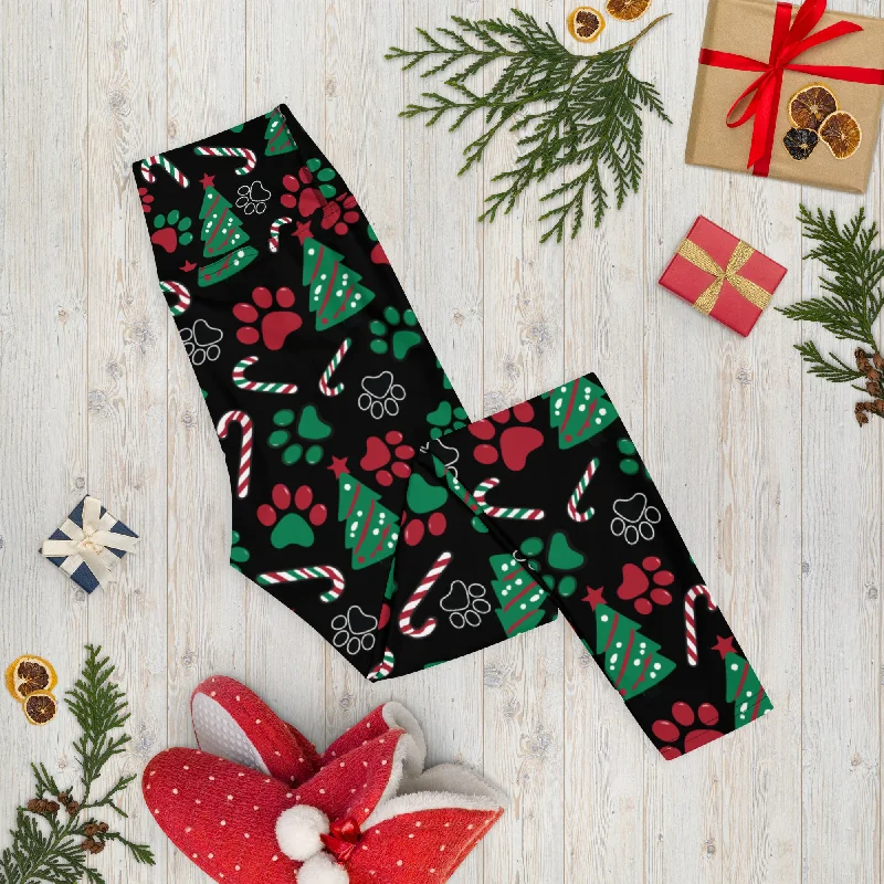 Sports And Leisure Christmas Paws & Candy Canes Leggings