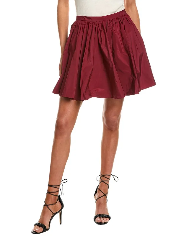 Feminine Charm RED Valentino Gathered Skirt